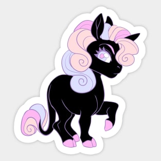 Black Unicorn Sticker